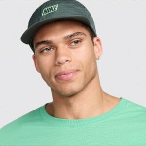 Nike🌿 Men's Dark Green Unstructured Flat Bill Outdoor Cap FQ3275-338